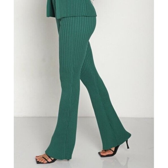 Callahan Trish Pants Fern Green Rib Knit - Picture 4 of 5